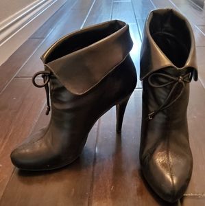 Banana Republic Black Leather Stiletto ENA Booties
